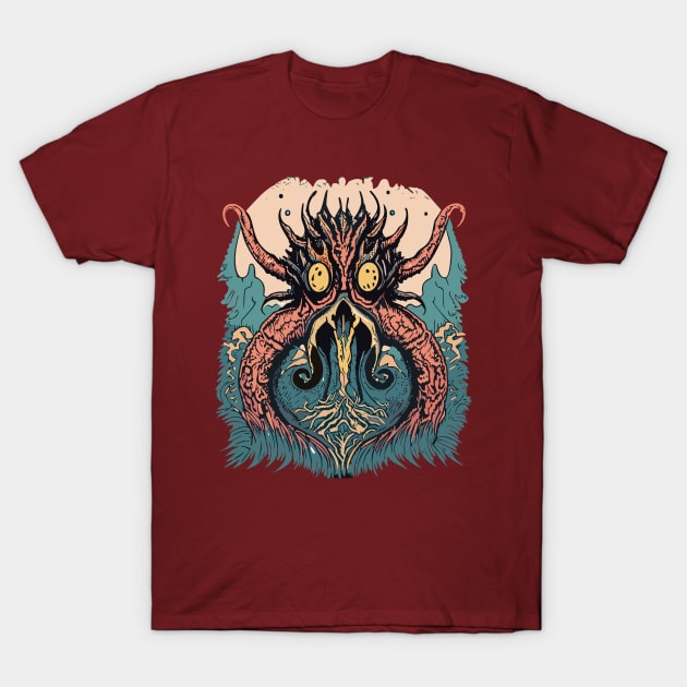 pencil sketches to life with a detailed and intricate illustration of a mythical creature or monster, ideal for a fantasy-themed tee2 T-Shirt by goingplaces